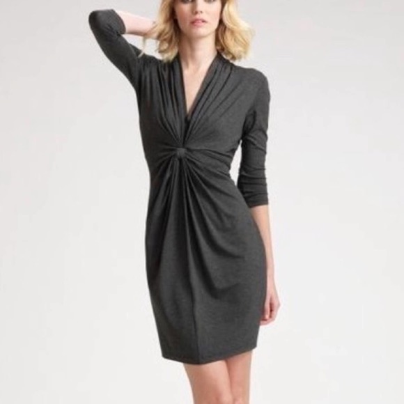 Shoshanna Dresses & Skirts - Shoshanna Knot Tie Twist Front Dress sz 6